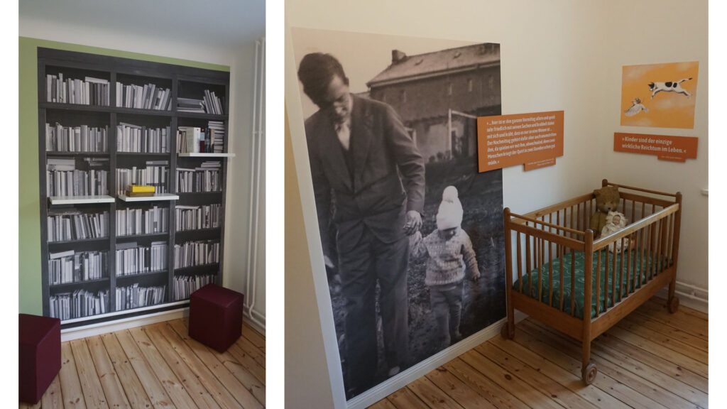 Fallada Haus Neuenhagen graphics on the wall